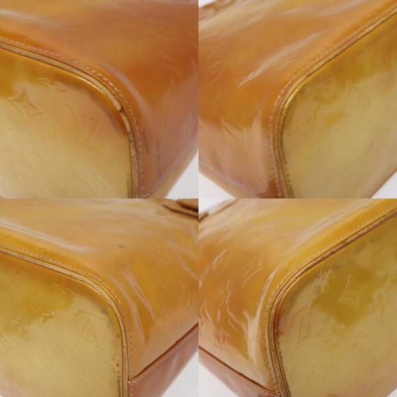 LOUIS VUITTON Monogram Vernis Houston Hand Bag Beige M91004 - Picture 10 of 13
